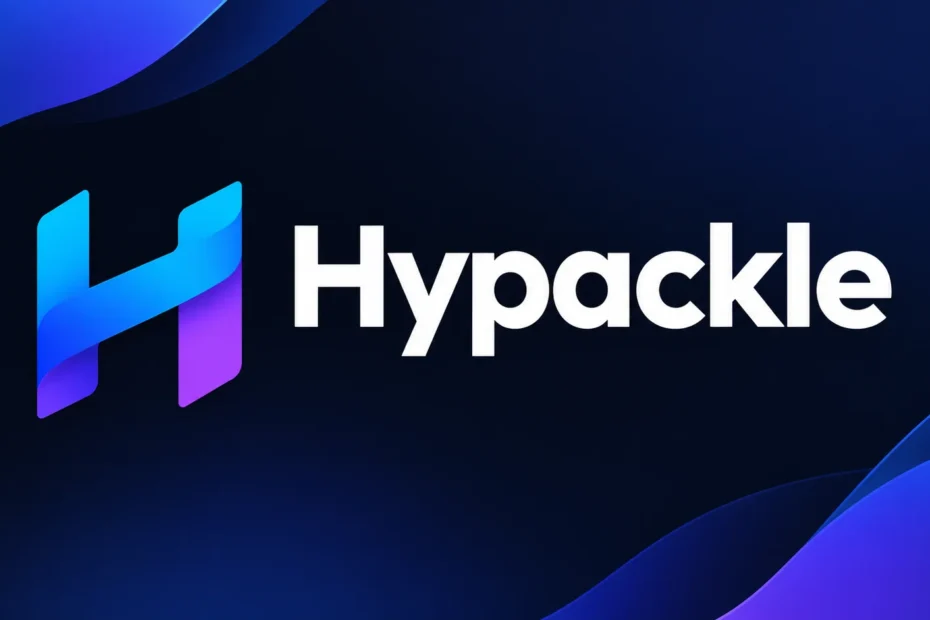 Hypackle logo – modern blue and purple H icon with brand name